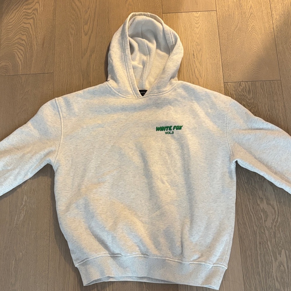 Women’s White Fox Hoodie. Size XS/S. Worn Once.